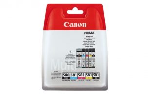 Pack de 5 cartouches d’encre Canon PGI-580CLI-581
